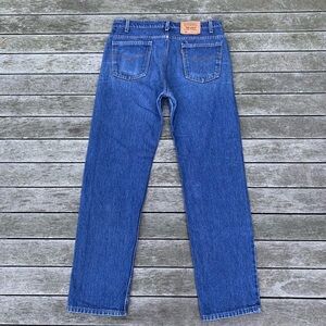 Levis Orange Tab Vintage 1993 USA Made 505 Pocket Fade Denim Jeans 36x32